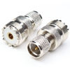 Picture of ANHAN Mini UHF Male to UHF Female Connector Pl259 Coax Adapters UHF to Mini uhf Coaxial Adapter SO239 RF Adapter 2Packs