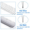 Picture of Volume Lash Extensions 3D 5D Premade Fans Eyelash Extensions 0.07mm Thickness C/D Curl 8-14mm Short Stem Premade Volume Eyelash Extensions Pointed Base Fans by WENDY LASHES(3D-0.07-C, 8-14mm Mixed Tray)