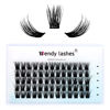 Picture of Individual Lash Clusters Volume Lashes DIY Eyelash Extension Natural Curl Glue Bonded Soft Lash Extensions by WENDY LASHES (0.07-D-15mm)