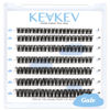 Picture of Lash Clusters 84 Pcs Cluster Lashes Eyelash Clusters DIY Cluster Eyelash Extensions Individual Lashes Thin Band & Soft(Gale,C-8-16mix)