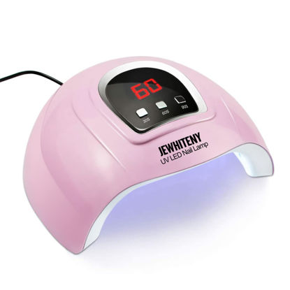 Picture of UV LED Nail Lamp 54W, Professional Nail Dryer Gel Polish Light, UV Light with 3 Timer Setting, Curing Gel LED Dryer, Art Tools with Automatic Sensor, LCD Display