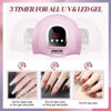 Picture of UV LED Nail Lamp 54W, Professional Nail Dryer Gel Polish Light, UV Light with 3 Timer Setting, Curing Gel LED Dryer, Art Tools with Automatic Sensor, LCD Display