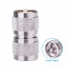 Picture of MOOKEERF 2PCS UHF Male Connector PL259 Male to Male Adapter Low Loss UHF Male PL-259 Connector