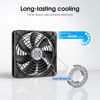 Picture of ELUTENG 120mm Fan with 3 Speed 5V USB Powered 120mm Case Fan 1500PRM Gaming PC Fan Portable Cooling Fan Suitable for Tablet TV Receiver Router DVR Play Station Xbox Computer and More