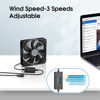 Picture of ELUTENG 120mm Fan with 3 Speed 5V USB Powered 120mm Case Fan 1500PRM Gaming PC Fan Portable Cooling Fan Suitable for Tablet TV Receiver Router DVR Play Station Xbox Computer and More