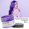 Picture of Purple Temporary Hair Dye Wax Natural Instant Hair Color Wax Pomades 4.23 oz,Hair Styling Clay for Party, Cosplay, Halloween,Christmas