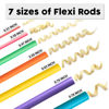 Picture of xnicx 47pcs 7'' Hair Curlers Rollers Flexible Curling Rods Set No Heat heatless Bendy foam Hair Curls for Long, Medium, Short Hair to Sleep in