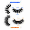 Picture of JIMIRE 20 Pairs False Eyelashes 2 Styles Mixed Fluffy Eyelashes Natural Volume Wispy Faux Mink Lashes Pack