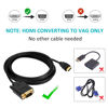 Picture of VAlinks HDMI to VGA Cable 10ft/3m, Built-in Chip 1080P HDMI to VGA Adapter (Male to Male) Video Converter Support Convert Signal from HDMI Input Laptop PC HDTV to VGA Output Monitors Projector