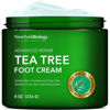 Picture of New York Biology Tea Tree Oil Foot Cream for Dry Feet, Athletes Foot, Nail Fungus, Jock Itch, Ringworm, Cracked Heels and Itchy Skin - 8 oz