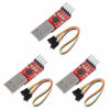 Picture of Atnsinc 3Pcs CP2102 USB 2.0 to TTL 5Pin Serial Adapter USB to TTL Serial Converter Module for UART STC 3.3V and 5V with Dupont Wire (USB 2.0 to TTL CP2102)