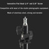 Picture of WELLMAKING U-Shape Camera Flash 180°Swivel Mount Bracket with Standard 1/4 to 3/8 inch Flat Head Metal Screw Spigot Stud Compatible for Umbrella Softbox Reflector Holder Stand for Video Studio Light