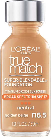 Picture of L'Oreal Paris Makeup True Match Super-Blendable Liquid Foundation, Golden Beige N6.5, 1 Fl Oz,1 Count