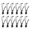 Picture of SLOW DOLPHIN Backdrop Background Muslin String Clips Holder Multifunctional for Photo Video Photography Studio 12 Pack, Black