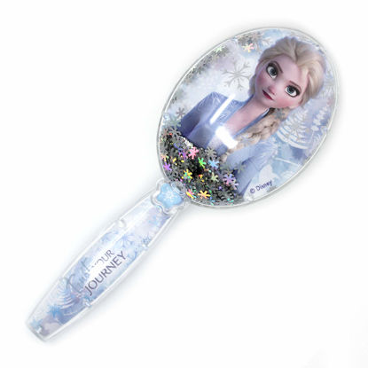 Picture of Frozen 2 Girls Snowflake Confetti Hair Brush, Silver