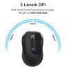 Picture of OKIMO Wireless Mouse for Laptop Computer Mouse with USB Receiver 2.4GHz Optical Tracking Computer Cordless Mouse Ergonomic Portable Mouse for PC Mac Laptop Chromebook (Black)