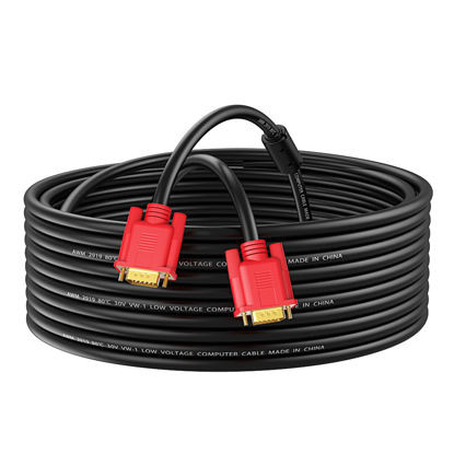 Picture of Abireiv VGA Cable 15Feet, VGA to VGA HD15 Monitor Cable for PC Laptop TV Projector