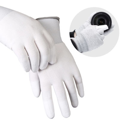 Picture of VSGO DDG-1 Camera Cleaning Gloves Professional Anti-Static Cleaning Gloves White Dust-Free Compatible for Camera, Sensor Cleaning,or Other Precision Instruments