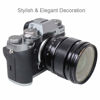 Picture of Foto&Tech Soft Shutter Release Button Compatible with Fuji Fujifilm X-T5 X-T4 X-T3 X-T30 X-T30 II X-T20 X-PRO3 X100V X100F X-E4 X-E3 Sony RX1R II RX10 IV III Leica M10 M9 Nikon Df F3 (2 Pcs, Silver)