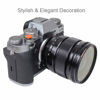 Picture of Foto&Tech Soft Shutter Release Button Compatible with Fuji X-T20 X-T10 X-T3 X-T2 X-PRO2 X-PRO1 X100F X100T X100S X30 X-E2S, Sony RX1RII RX10 IV III II, Lecia M10 M9, Nikon Df F3 (2 Pieces, Orange)