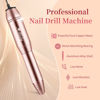 Picture of Alety Electric Nail Drill Kit, Portable Electric Nail File for Acrylic Gel Nails, Professional Nail Drill Machine Efile Manicure Pedicure Tools with Gold Nail Drill Bits for Home Salon Use