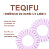 Picture of Teqifu 20 Pack Hair Elastics, No Crease Spiral Hair Ties Hair Bands Multi Color Waterproof Phone Cord Hair Scrunchies Hair Coils Accessories for Women Girls…