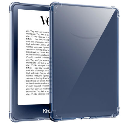 Picture of TQQ Clear Case for 6" Kindle 11th Generation 2022 Release (NOT FIT Kindle Paperwhite/Oasis),Thin Slim Soft Flexible Silicone TPU Rubber Back Case Cover Skin for Kindle 2022,Transparent