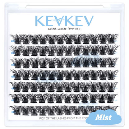 Picture of Lash Clusters 84 Pcs Cluster Lashes Eyelash Clusters DIY Cluster Eyelash Extensions Individual Lashes Soft and Comfortable (Mist,C-10mm)