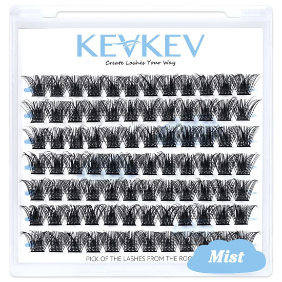 Picture of Lash Clusters 84 Pcs Cluster Lashes Eyelash Clusters DIY Cluster Eyelash Extensions Individual Lashes Soft and Comfortable (Mist,C-10mm)