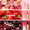 Picture of evpct 3Pcs Peach Strawberry Black Red Cherry Lip Balm Color Changing Lipstick Set PH Mood Magic Lipstick Long Lasting waterproof 24 hours labiales magicos pintalabios permanente 24 horas originales