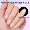 Picture of Ejiubas Gel Nails False Nails Fake Nail Tips (F Extra Short Coffin)