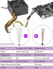 Picture of OwlTree 2 Pack EPS12V CPU 8 Pin Female to CPU ATX 8 Pin and ATX 4 Pin Male Power Supply Extension Cable EPS 12V for Motherboard 10.6 inch