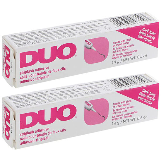 Picture of DUO Strip Lash Adhesive Dark Tone for False Strip Eyelash, 0.5 oz, 2-Packs