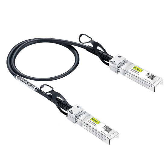 Picture of 10Gtek# 1.25G SFP DAC Twinax Cable, Passive, Compatible with Cisco SFP-1GBASE-CU0.25M, Ubiquiti UniFi, Fortinet and More, 0.25-Meter(0.82ft)