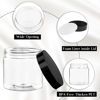 Picture of TUZAZO 4 Oz Plastic Container Jars with Lids and Labels BPA Free, Empty Round Clear Cosmetic Containers Plastic Slime Jars for Lotion, Cream, Ointments, Body Butter, Makeup, Travel Storage (12 Pack)