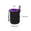 Picture of PATIKIL Camera Lens Bag, 3.3" IDx5.5 H Drawstring Lens Pouch with Thick Protective Neoprene, Lens Case for DSLR Camera Lens, Water Coffee Cups, Black, Purple