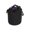 Picture of PATIKIL Camera Lens Bag, 3.3" IDx5.5 H Drawstring Lens Pouch with Thick Protective Neoprene, Lens Case for DSLR Camera Lens, Water Coffee Cups, Black, Purple