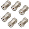 Picture of SO239 Barrel Connector, 6-Pack PL259 Coupler UHF Female to Female RF Adapter Coax Coaxial for CB Ham Radio Antenna, SWR Meter Cable Extention