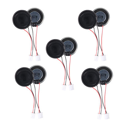 Picture of AITIAO 10Pcs 2W 8 Ohm Mini Speakers Metal Shell Round Internal Magnet Speaker for DVD, Evd, Mini Multimedia Speakers