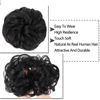 Picture of MORICA 1PCS Messy Hair Bun Hair Scrunchies Extension Curly Wavy Messy Synthetic Chignon for Women (Black)