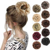 Picture of MORICA 1PCS Messy Hair Bun Hair Scrunchies Extension Curly Wavy Messy Synthetic Chignon for women Updo Hairpiece.