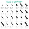 Picture of QTEATAK 480Pcs Black Laptop Notebook Computer Replacement Screws Kit for Lenovo Toshiba Gateway Samsung HP IBM Dell Sony Acer Asus SSD Hard Disk SATA