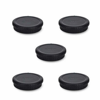 Picture of Rear Lens Cap & Body Cap Cover for Nikon Z Mount Camera Z30 Z50 Z5 Z6 Z6 II Z7 Z7 II Z9 Z fc Replace LF-N1 Lens Cap & BF-N1 Body Cap -5 Packs