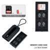 Picture of Portable Memory Card Case Holder for 6 SD SDHC SDXC Cards and 12 Micro SD TF Cards, Anti-Shock SD Card Case with Easy Push-Pull Design