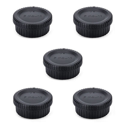 Picture of Rear Lens Cap & Body Cap Cover for Nikon F Mount Camera D3500 D3400 D3300 D3200 D3100 D3000 D7500 D7200 D7100 D5600 D5500 D5300 D5200 D5100 D5000 D780 D850 D810A D810 D750 D6 D5 D4s D4-5 Packs