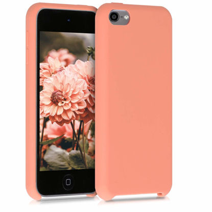 Picture of kwmobile TPU Silicone Case Compatible with Apple iPod Touch 6G / 7G (6th and 7th Generation) - Case Soft Flexible Protective Cover - Coral Matte