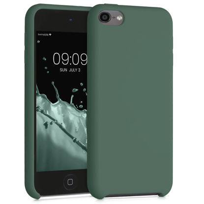 Picture of kwmobile TPU Silicone Case Compatible with Apple iPod Touch 6G / 7G (6th and 7th Generation) - Case Soft Flexible Protective Cover - Forest Green