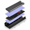 Picture of M.2 2280 SSD Heatsink, PCIE NVME or SATA M.2 2280 SSD Double-Sided Heat Sink, M.2 SSD Heatsink for PS5/ PC, Support Samsung 990 980 Pro & WD Black SN770 SN850 - Black