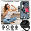 Picture of Bluetooth Remote Control for TIK Tok Page Turner, Wireless Scrolling Ring for TikTok, iPhone, iPad, Cell Phone, iOS, Android, Clicker Selfie Button Camera Shutter Fingertip Video Recording - Black