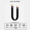 Picture of YoungSelly Short-line(2/5FT) USB C to Type C Cable,Support Thunderbolt 4/3,USB 4, PD 100W Quick Charge,8K 4K Display,40Gbps Data Transfer Sync. Transfer for External Docking,MacBook,Phone,PowerBank.